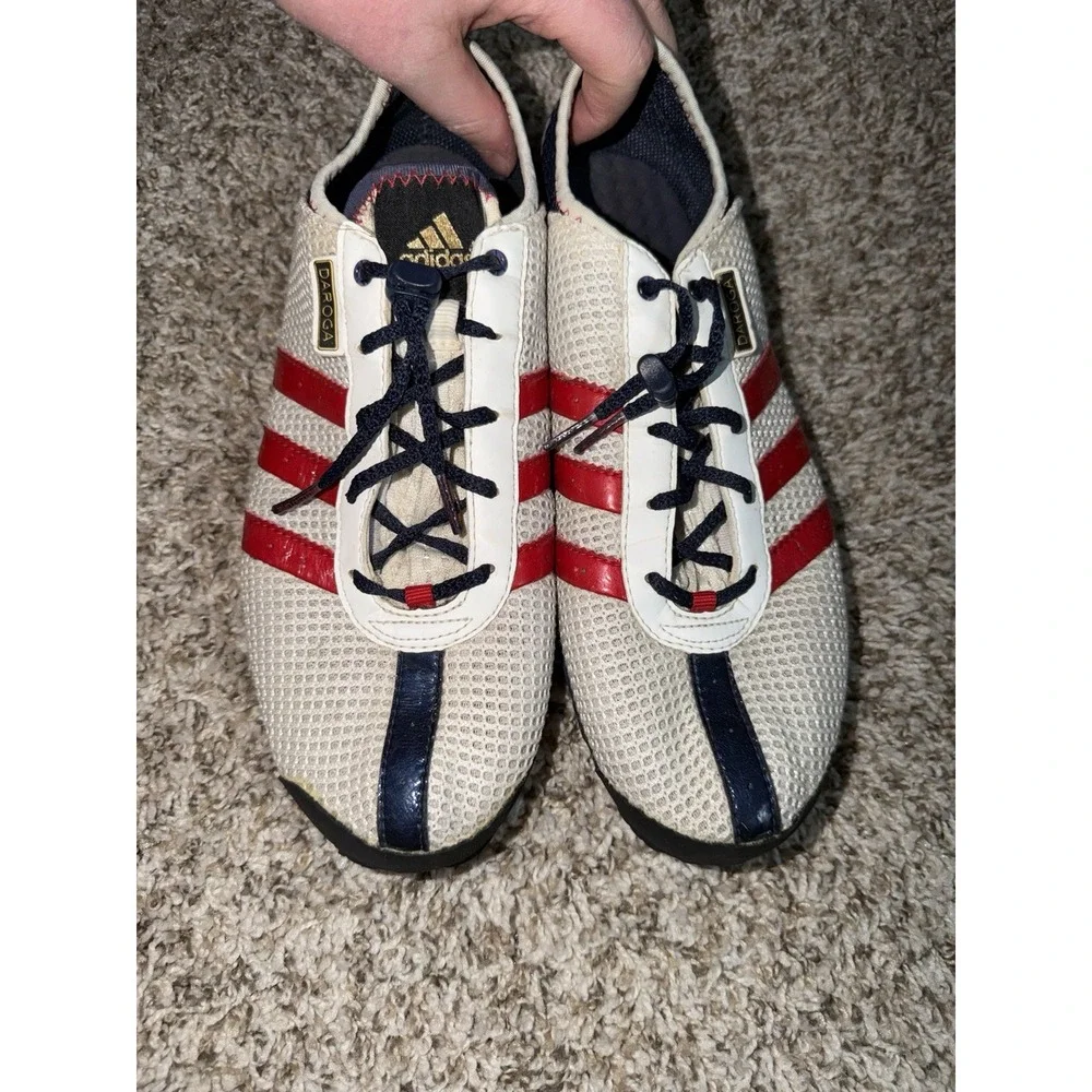 Adidas‎ Daroga Men's Size 10 White Red Blue USA Mesh Vintage 2004 RARE